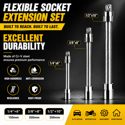 Hot sell Universal Flexible Wrench Socket Tool – High Torque & Tight Space Repair Adapter