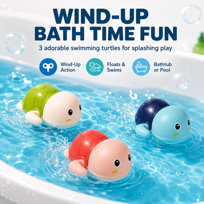 Swimming Baby Bath Toys, Water Pool Floating Wind Up Toys