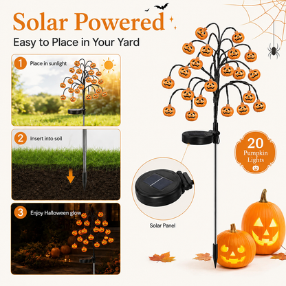 🔥🎃 Pumpkin Solar Stake Lights – Halloween Outdoor Yard Decor