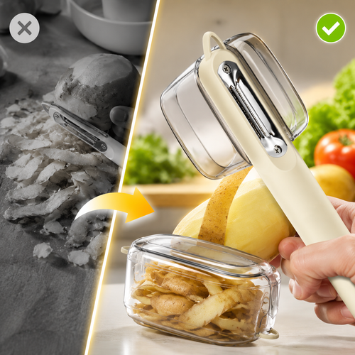 🥔 The No-Mess Potato Peeler That Keeps Your Kitchen Clean While You Prep