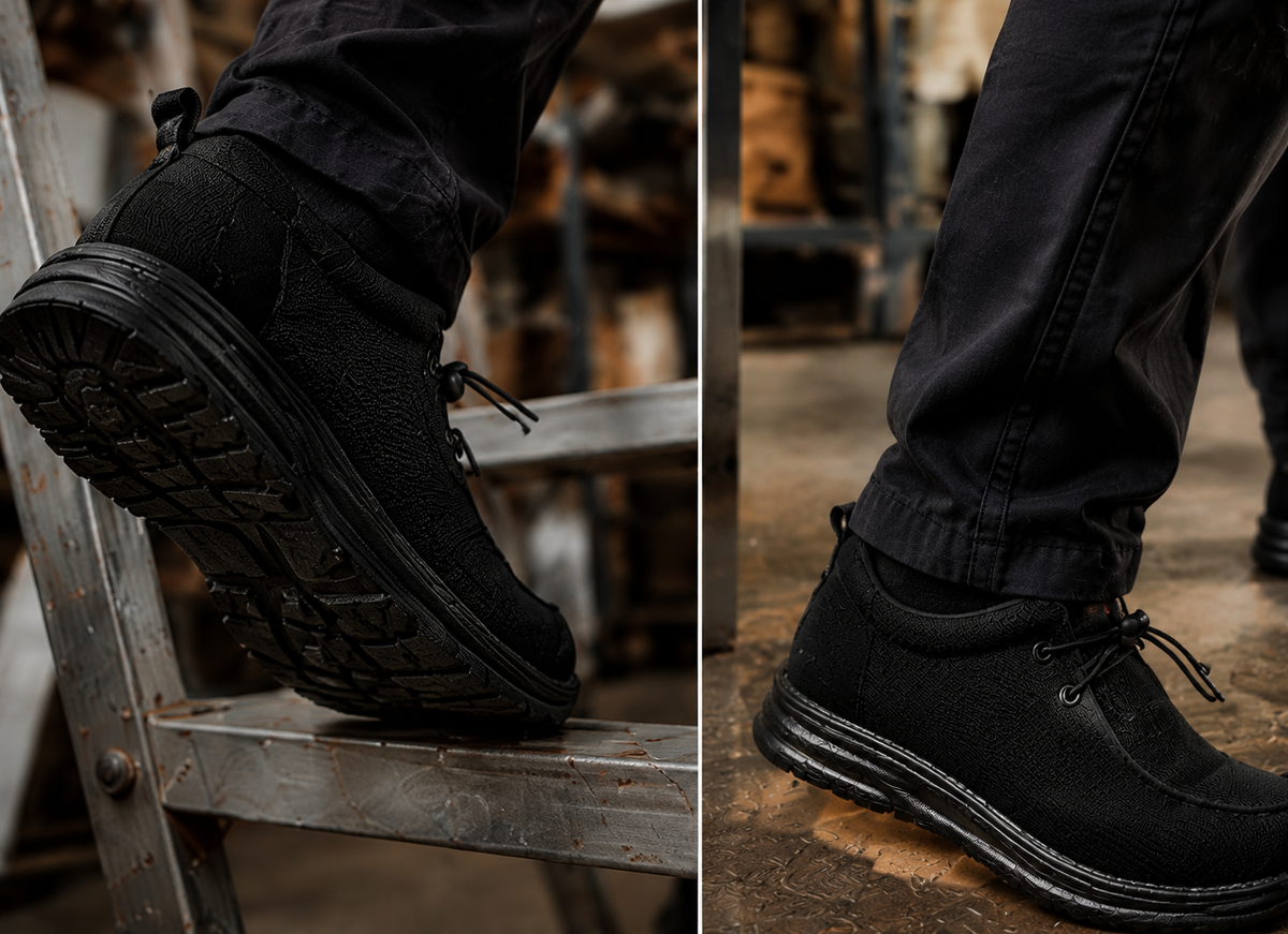 🛠️🥾 Lightweight Steel Toe Safety Loafers – Breathable Non-Slip Work Shoes | 🚚 Free Shipping