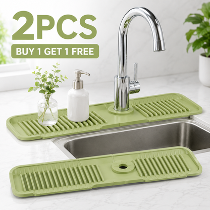 🔥 BUY 1 GET 1 FREE💧 Silicone Sink Faucet Draining Mat