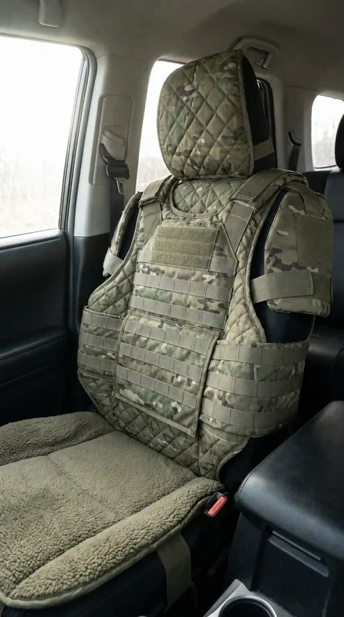 Limited Time 50% OFF | Tactical Truck Seat Cover with Built-In Storage
