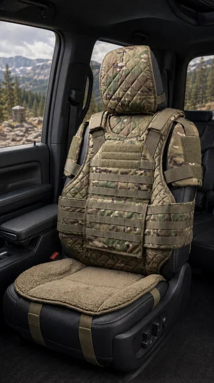 Limited Time 50% OFF | Tactical Truck Seat Cover with Built-In Storage