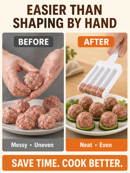 🥟 Kitchen Helper ✨ Multi-Function Dumpling & Meatball Maker for Quick, Easy Food Shaping