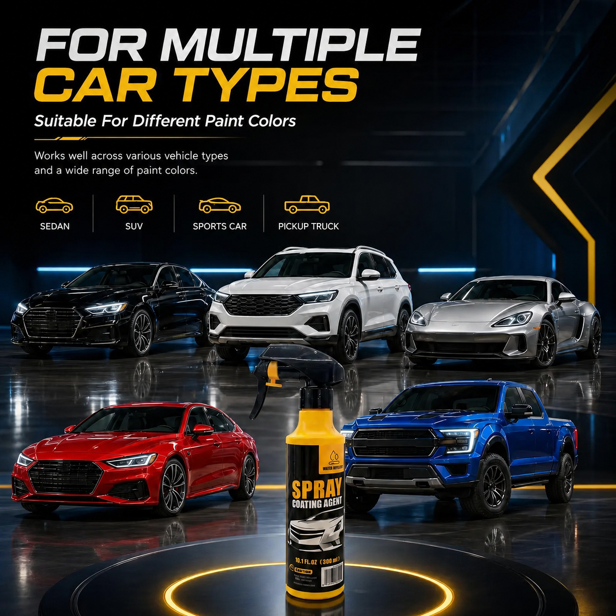 🚗✨Hydrophobic Car Coating Spray – Gloss & Paint Protection