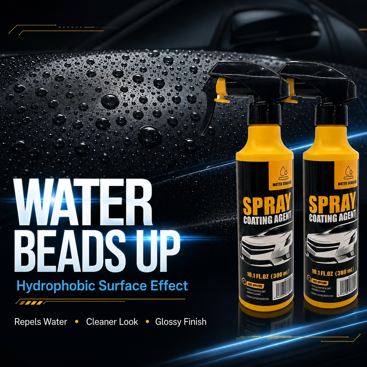 🚗✨Hydrophobic Car Coating Spray – Gloss & Paint Protection
