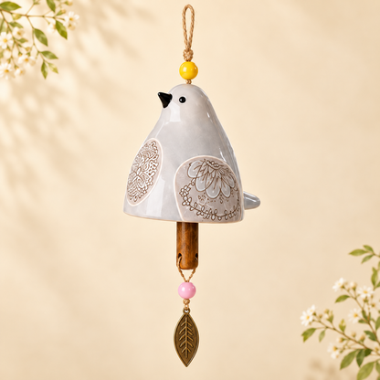 Hand-Painted Resin Bird Wind Chime