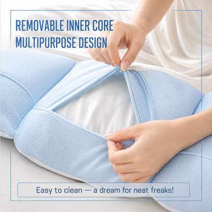 Adjustable Lumbar Support Pillow – For Bed, Office, Car & Sofa