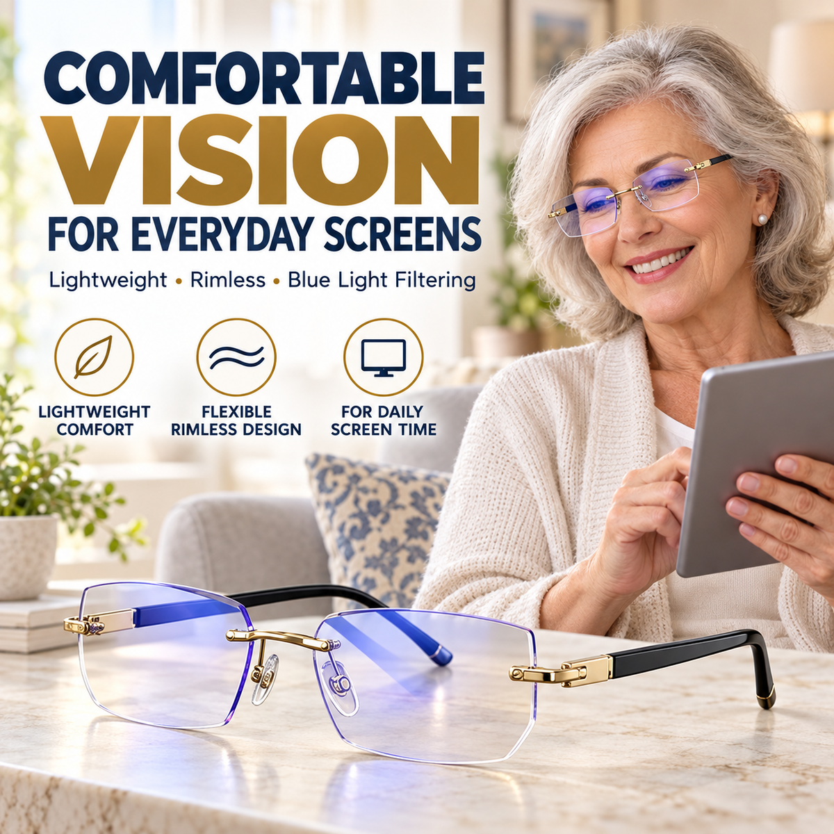 👓Smart Auto-Focus Reading Glasses | Crystal Clear Vision for Seniors ❤️
