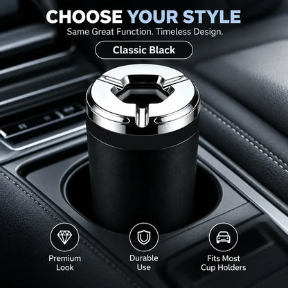 Rotating Sealed Car Ashtray for Vehicle Cup Holders