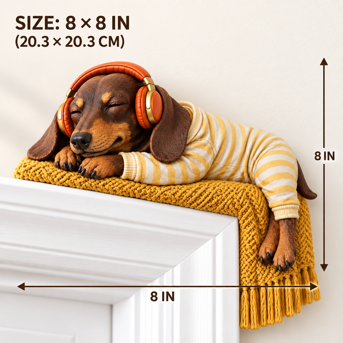 🐕Sleeping Dachshund Door Topper