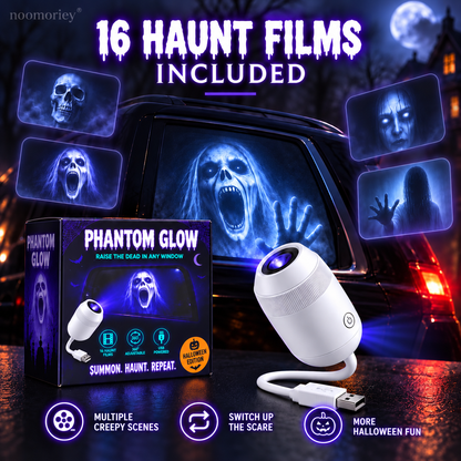🎃 👻 Haunt Glow Halloween Window Projector-360° Adjustable Stand for Home Decor 🎃