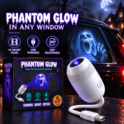 🎃 👻 Haunt Glow Halloween Window Projector-360° Adjustable Stand for Home Decor 🎃