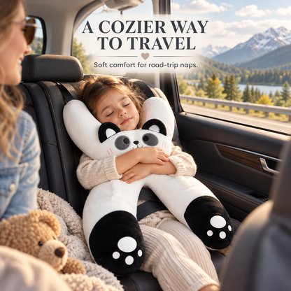 🧸 Kids Car Sleep Buddy – Full-Body Travel Pillow for Cozy Road-Trip Naps