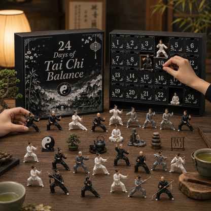 CHRISTMAS KICKOFF 49% OFF - 2026 Days of Tai Chi Balance Blind Box - 24-Day Festive Countdown, Tai Chi Collectible Figures Blind Box - Gift For Tai Chi Lovers