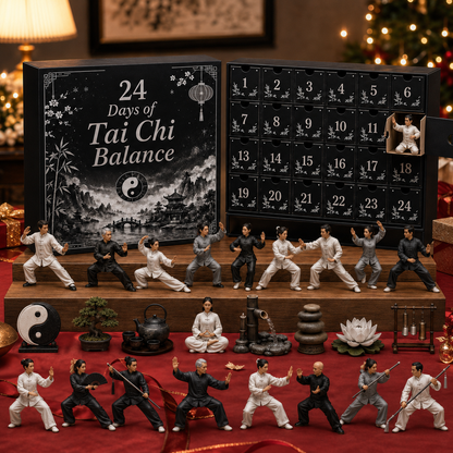 CHRISTMAS KICKOFF 49% OFF - 2026 Days of Tai Chi Balance Blind Box - 24-Day Festive Countdown, Tai Chi Collectible Figures Blind Box - Gift For Tai Chi Lovers