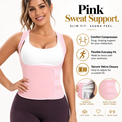 🔥 Women's Sweat Compression Shapewear Vest – Tummy Control & Sculpting Fit
