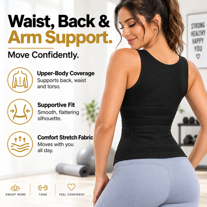 🔥 Women's Sweat Compression Shapewear Vest – Tummy Control & Sculpting Fit