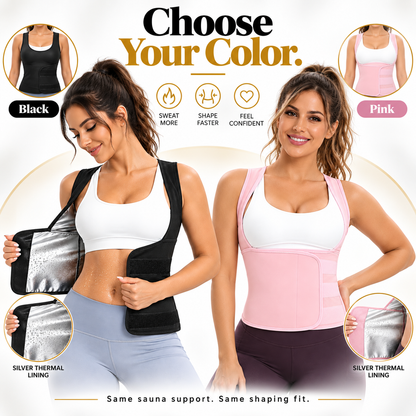 🔥 Women's Sweat Compression Shapewear Vest – Tummy Control & Sculpting Fit