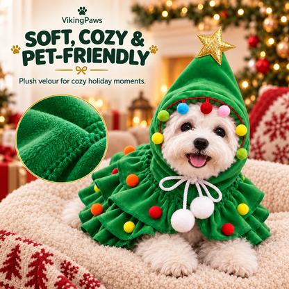 🎄 Christmas Tree Pet Costume – Turn Your Dog or Cat Into a Christmas Tree!