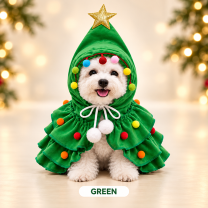 🎄 Christmas Tree Pet Costume – Turn Your Dog or Cat Into a Christmas Tree!