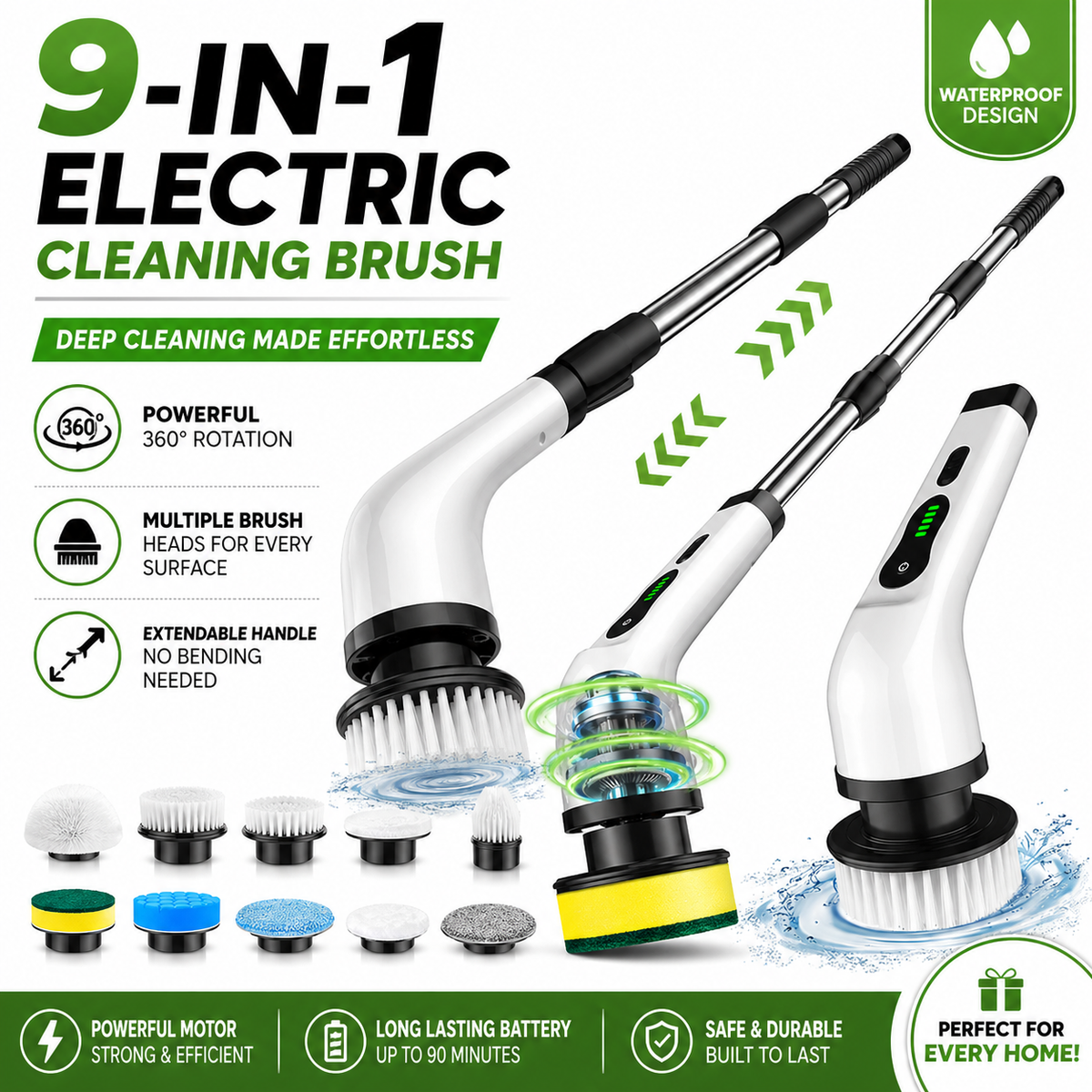 9 in 1 Electric Cleaning Brush