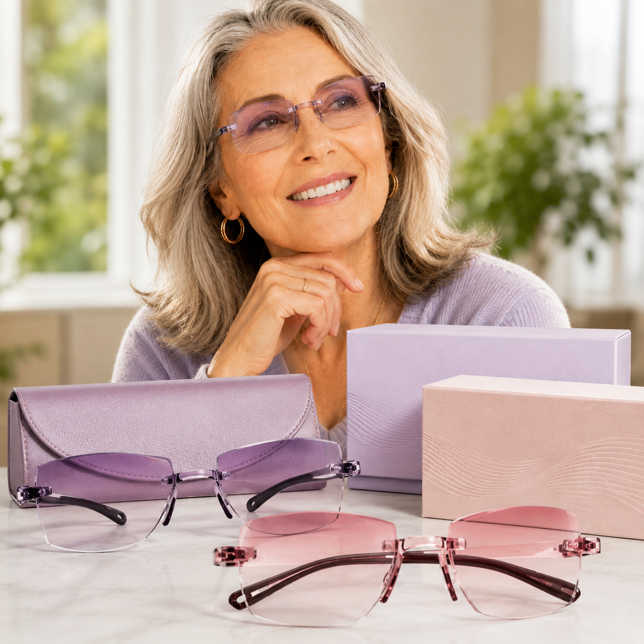 [Regain Your Youthful Vision]👁️ Smart Zoom Diamond-Cut Reading Glasses