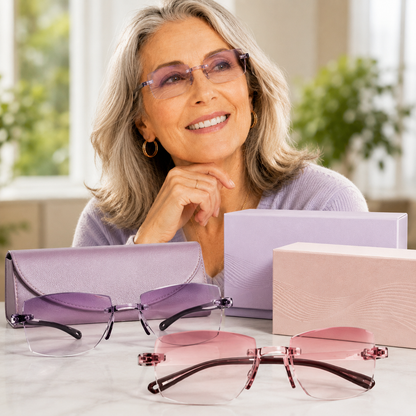 [Regain Your Youthful Vision]👁️ Smart Zoom Diamond-Cut Reading Glasses