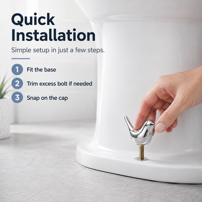 🐦🛠️2 Pcs Ceramic Bird Toilet Floor Bolt Caps