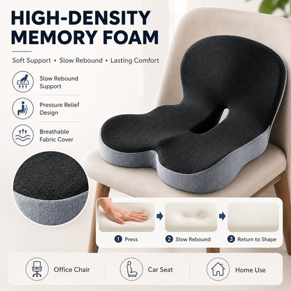 🔥50% off on the last day| Sitting All Day? This Cushion Helps Relieve Back & Tailbone Pressure Instantly