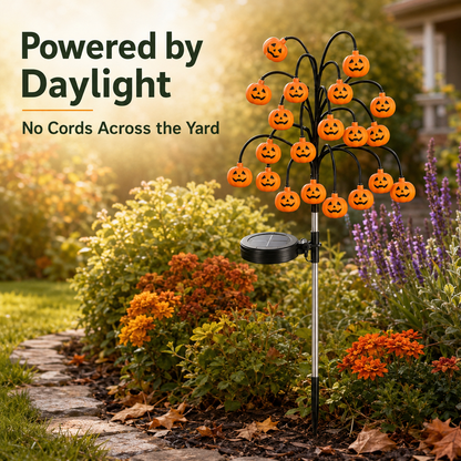 🎃 Pumpkin Solar Stake Light – A Warm Halloween Welcome