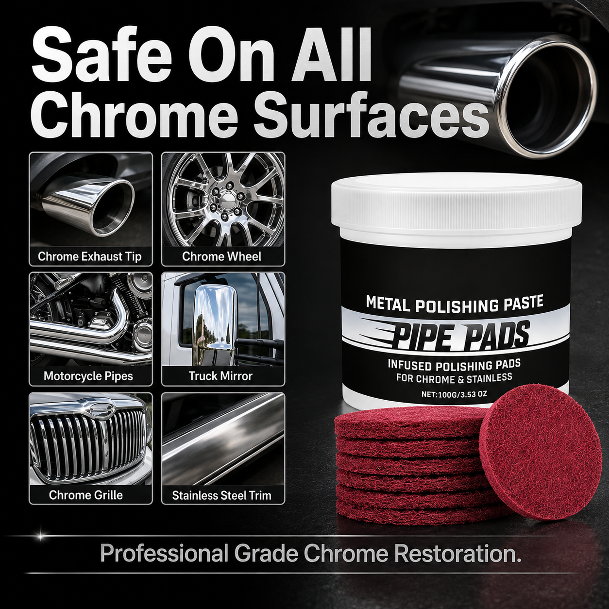 🚗Car Scratch Remover Pads – Remove Scratches & Oxidation ✨