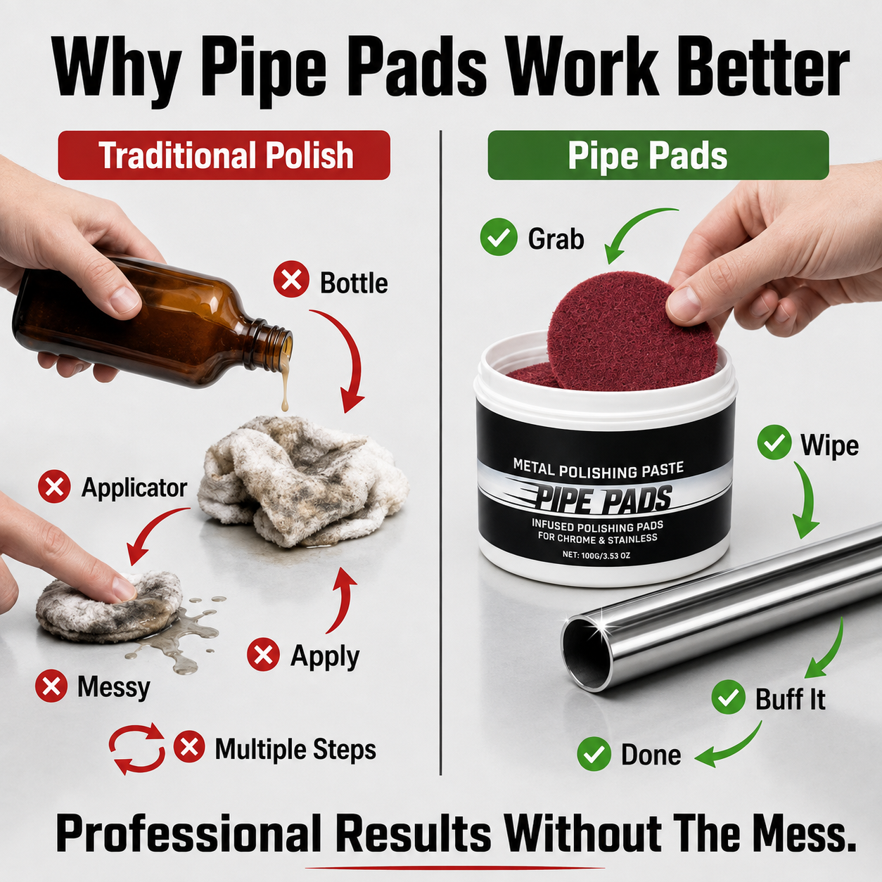 🚗Car Scratch Remover Pads – Remove Scratches & Oxidation ✨