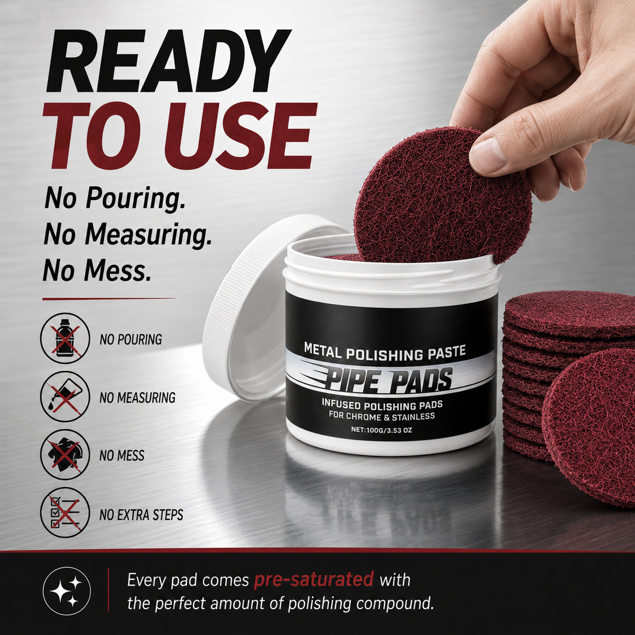 🚗Car Scratch Remover Pads – Remove Scratches & Oxidation ✨