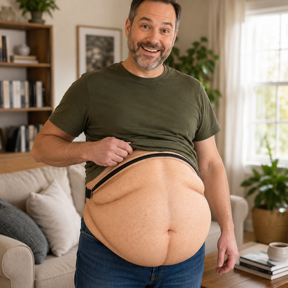 🤣 Realistic Dad Bod Belly Fanny Pack Adjustable Travel Waist Storage Bag