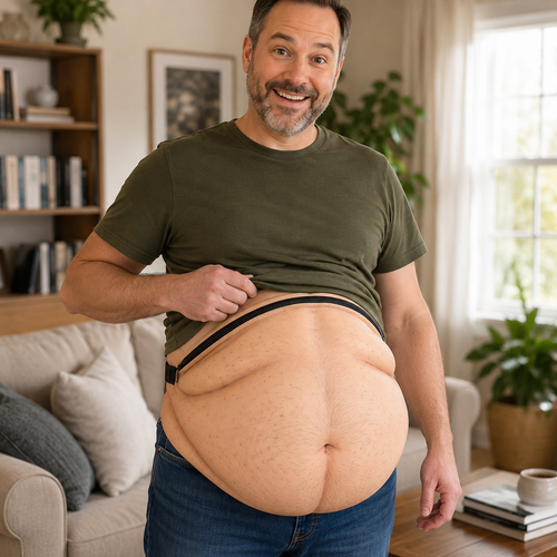 🤣 Realistic Dad Bod Belly Fanny Pack Adjustable Travel Waist Storage Bag