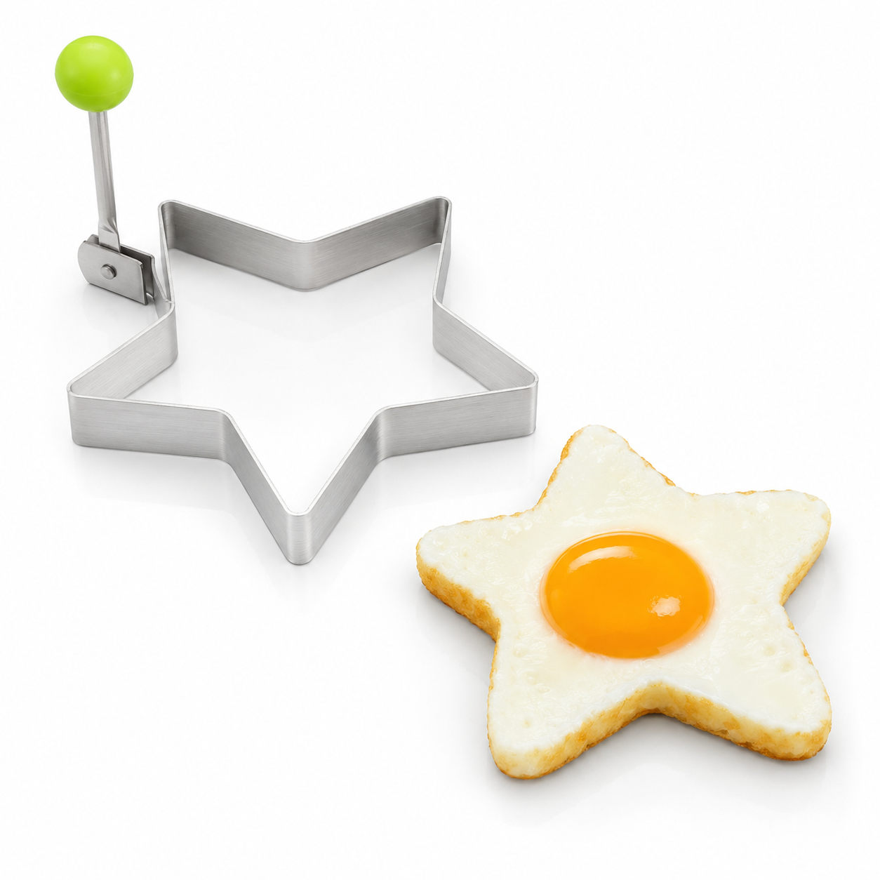 🍳 Stainless Steel Egg Rings & Pancake Molds – 5 Fun Shapes 🥞