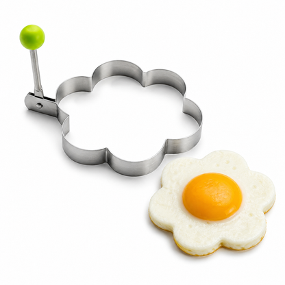 🍳 Stainless Steel Egg Rings & Pancake Molds – 5 Fun Shapes 🥞