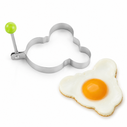 🍳 Stainless Steel Egg Rings & Pancake Molds – 5 Fun Shapes 🥞