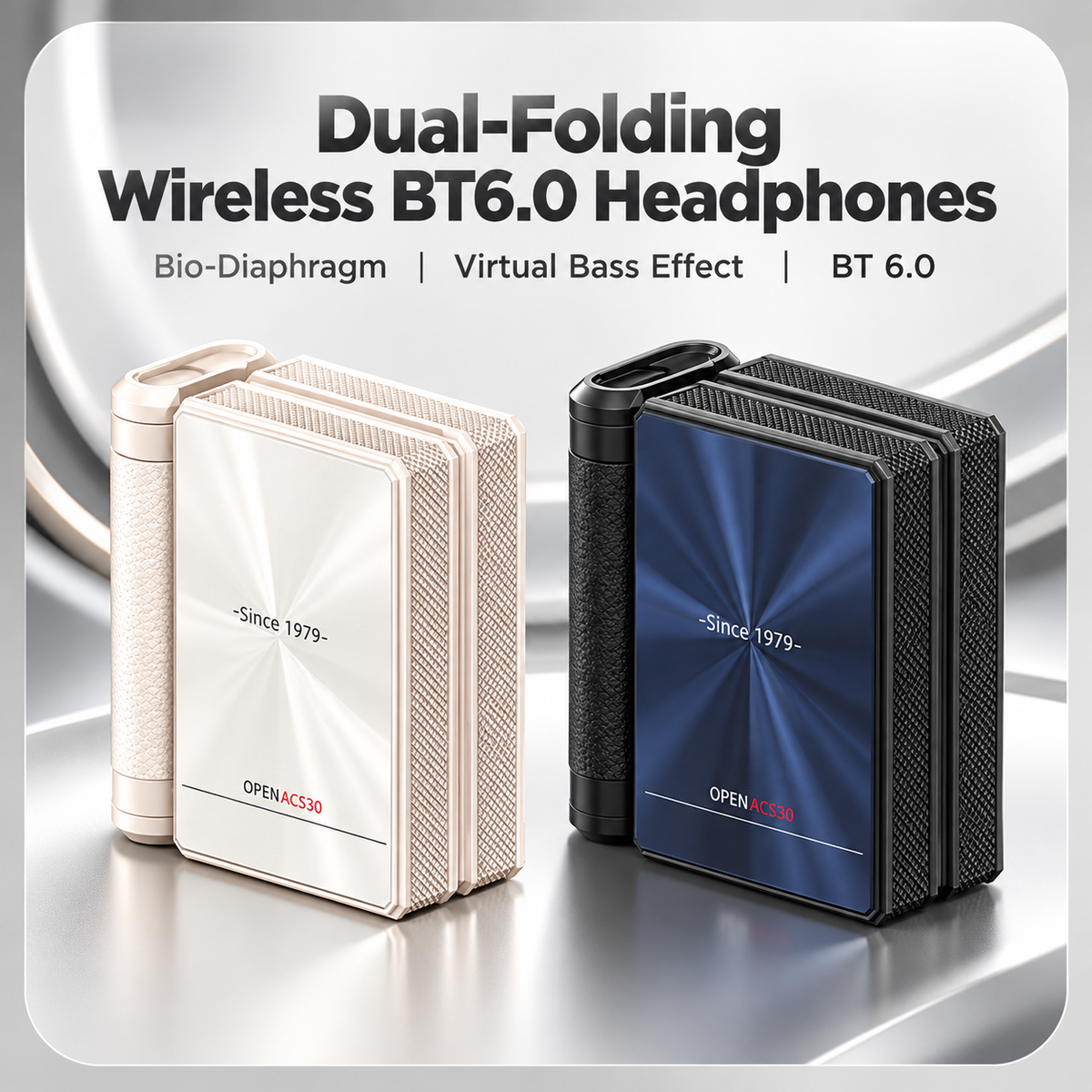 🔥Monster Ear Buds  - Headphones Bluetooth with Dual-Fold Design