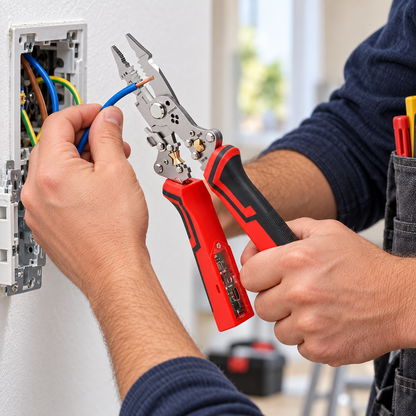 ⚡ 16-in-1 Multi-Function Wire Stripper & Voltage Tester – Cutting, Stripping & Electrical Repair Pliers