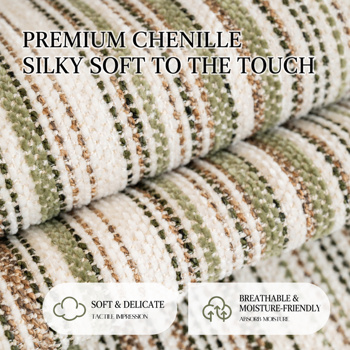 Premium Textured Chenille Sofa Cover