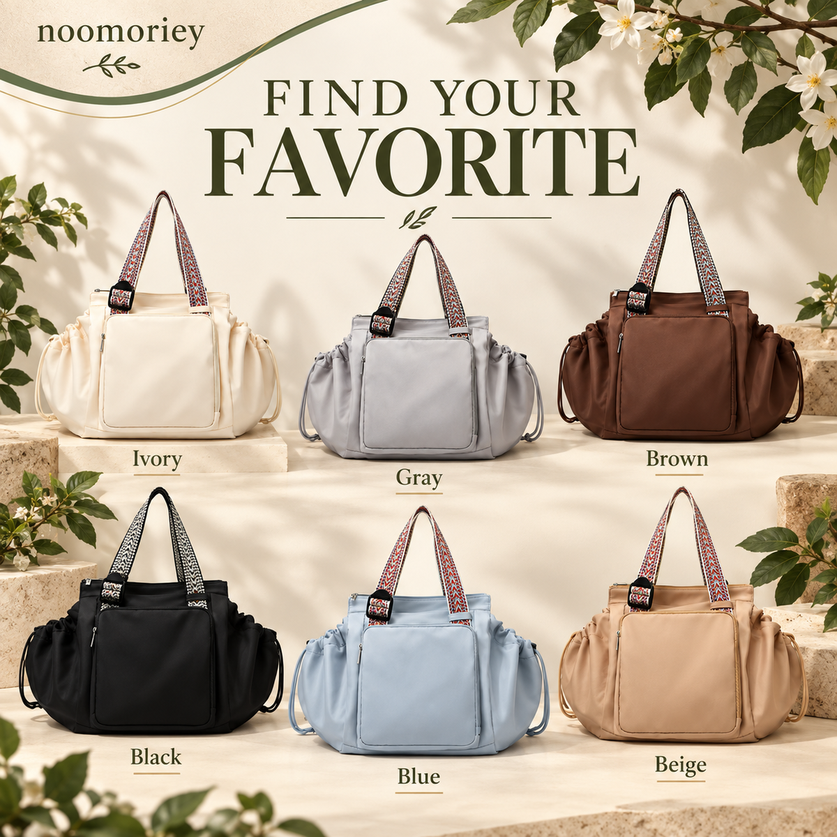 Expandable Tote Bag for Women – Large Capacity Multi-Pocket Work & Travel Bag