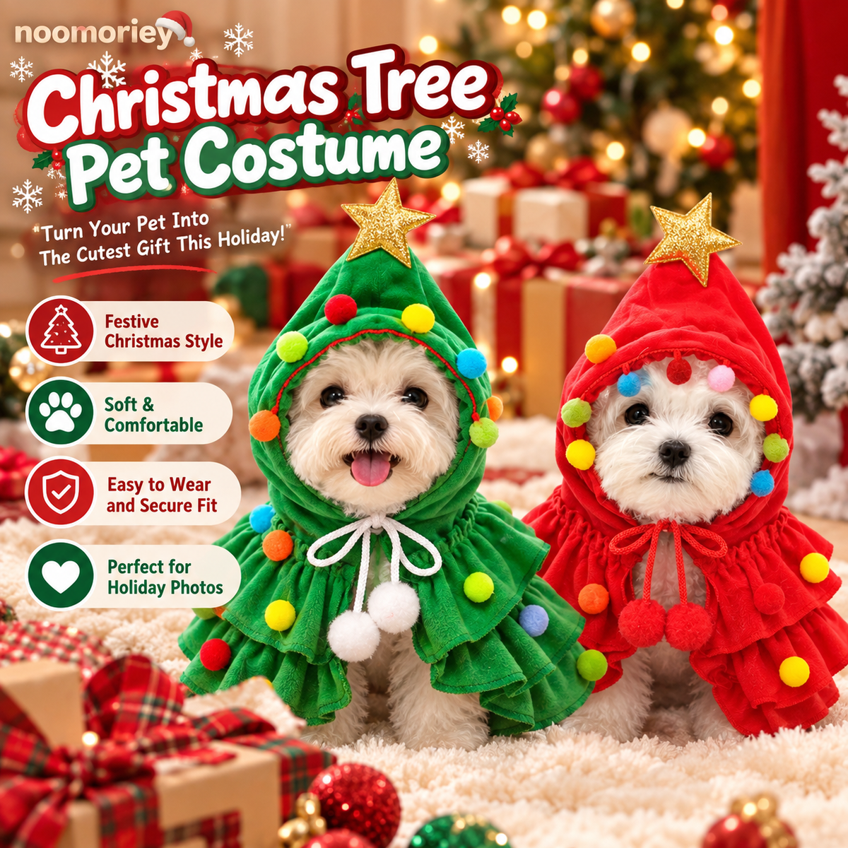 Christmas Pet Sweater – Cozy Winter Dog & Cat Outfit