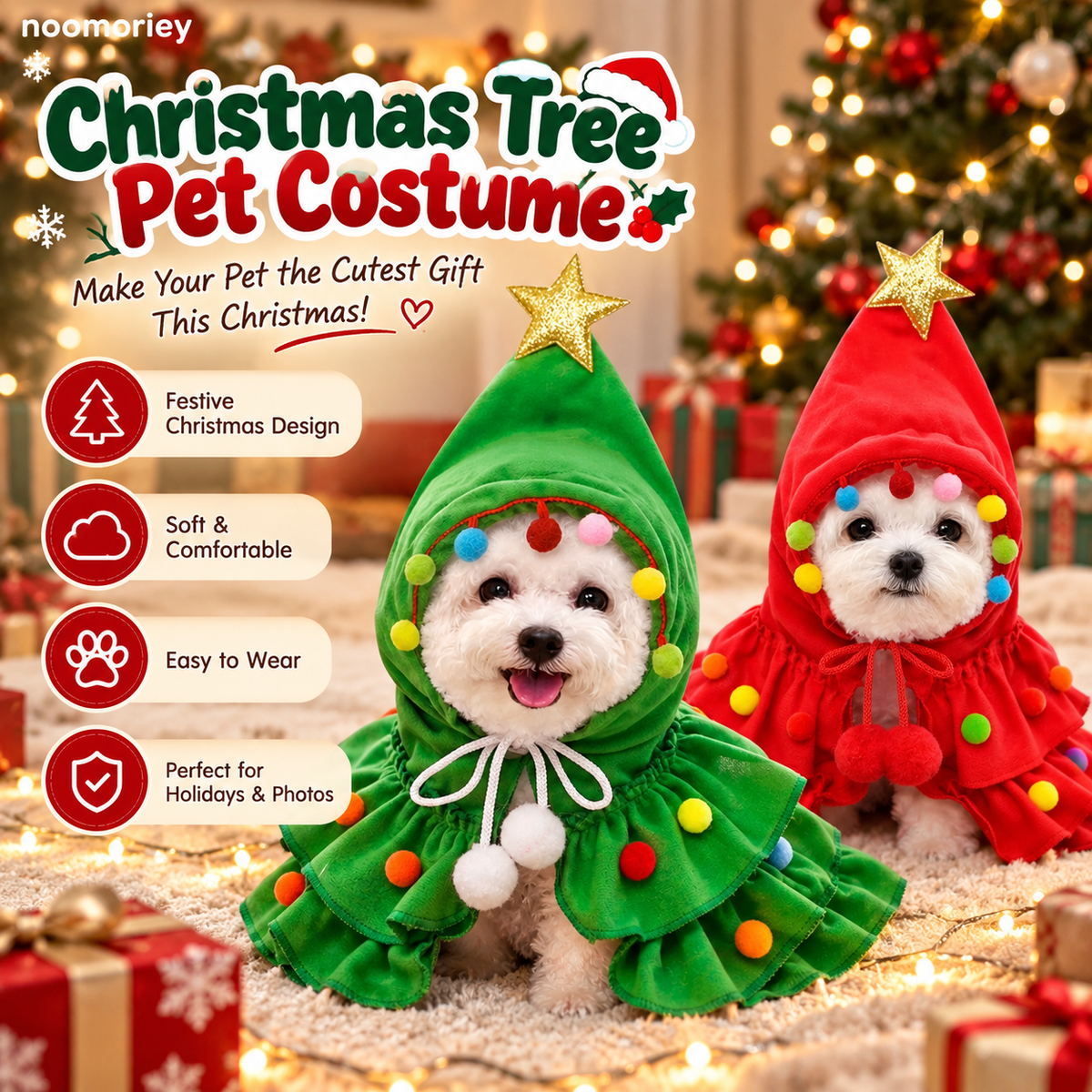 Christmas Pet Sweater – Cozy Winter Dog & Cat Outfit