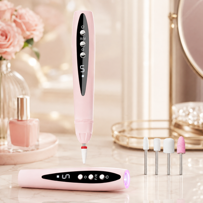 💅 2-in-1 Electric Nail Drill with UV Gel Light – Portable Manicure & Pedicure Kit ✨