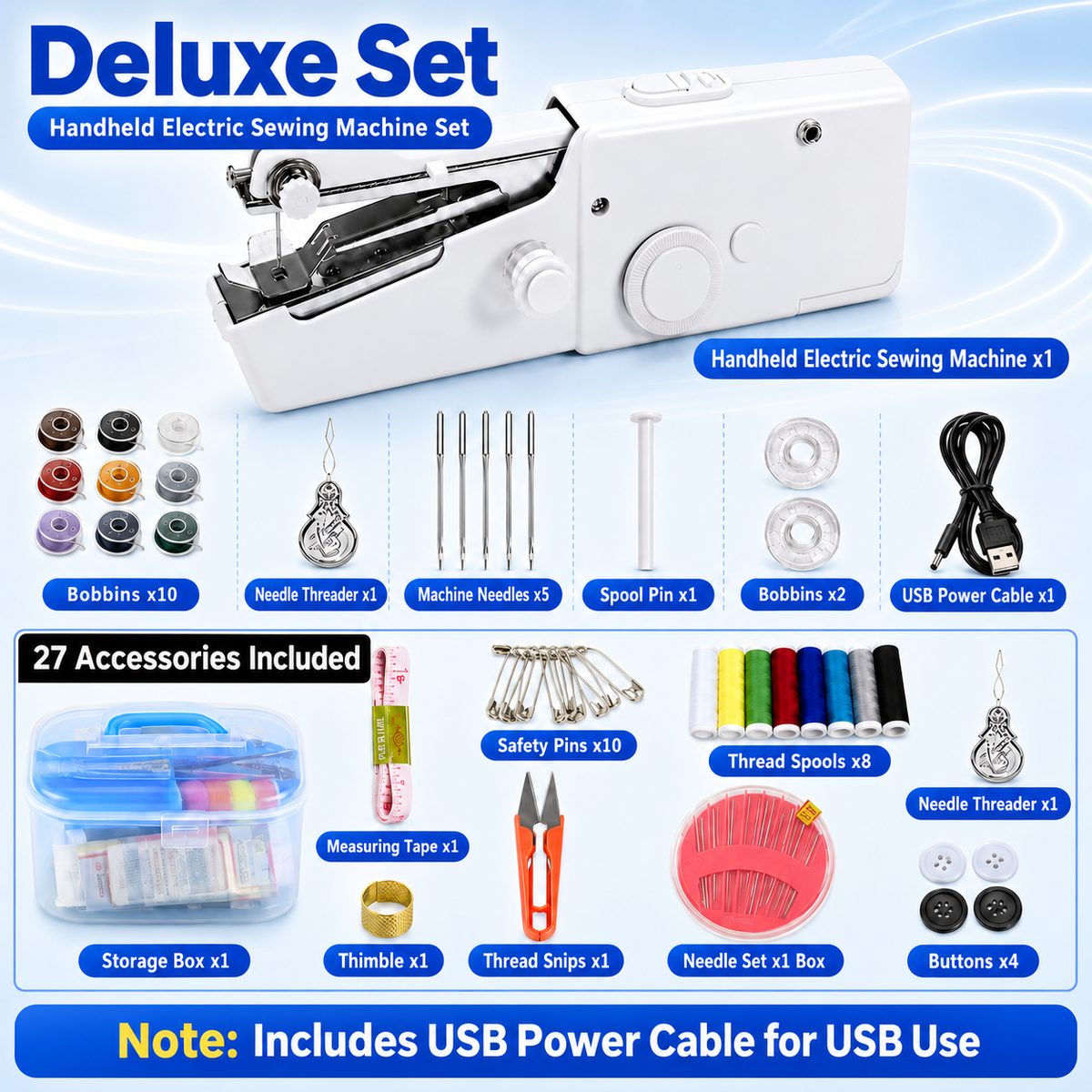 Portable Handheld Sewing Machine – Quick Fabric Repair Tool