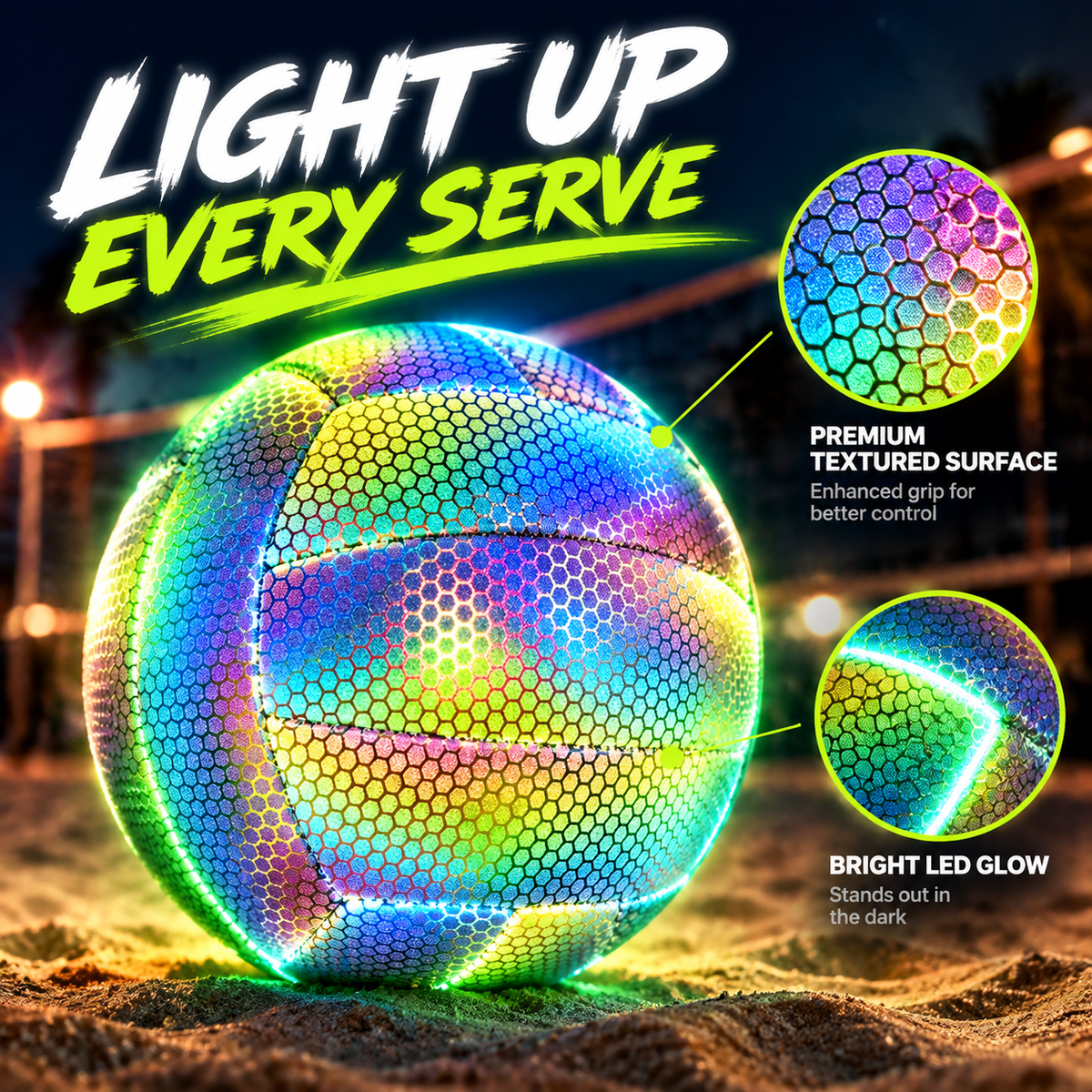 🏐 Light-Up Volleyball – Keep the Game Going After Dark ✨