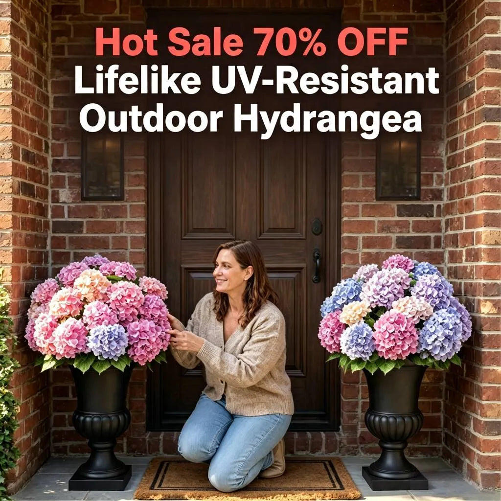 🔥2026 Spring Hot Sale🔥Artificial Outdoor Hydrangea Flowers - UV resistant, Waterproof, Windproof